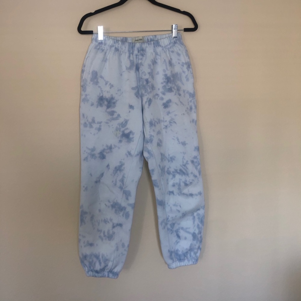 Blue Tie dye jogger sweatpants
